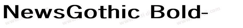 NewsGothic Bold字体转换